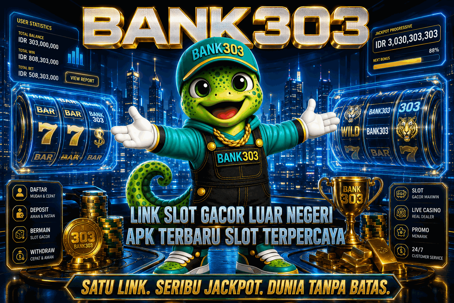 BANK303 – Link Slot Gacor Luar Negeri Terbaru